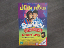 Linda Lusardi & Stu Francis in Snow White Dwarfs Newcastle Theatre Royal Poster