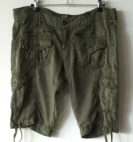 Freesoul khaki jeans shorts - khaki,