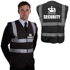 Black Security Hi Vis SIA