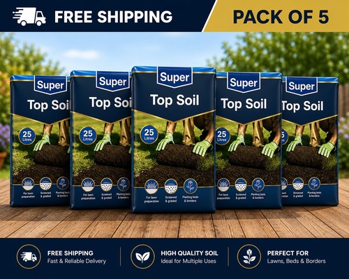 125l garden top soil 25l - x,