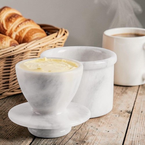 Marble butter keeper - marble, with