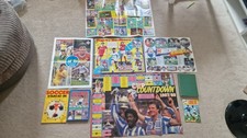 Football Memorabilia 1980's Collection. Posters, Scoop Album, Guinness Book Etc.