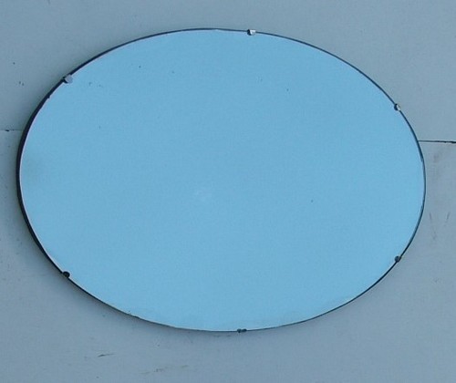 Vintage oval bevelled - oval,