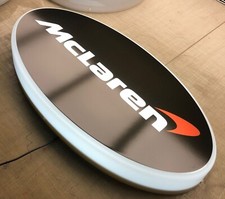 MCLAREN illuminated wall sign sports car logo led light box garage mancave