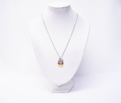 Silver plated pineapple charm - plated,
