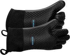 Silicone Oven Gloves Mitts Heat Resistant Grilling Kitchen Gloves BBQ Microwave