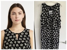 *Clearance* Debenhams Ladies Lined Floral print Keyhole detail Dress UK size12