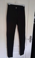 Girl's John Whitaker Black Stretch Winter Jodhpurs ☆Waist Size 26" LONG 