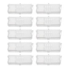 10 Pcs Plastic Transparent Queen Bee Cage Bee Transport Cages Bee-keeping Tools
