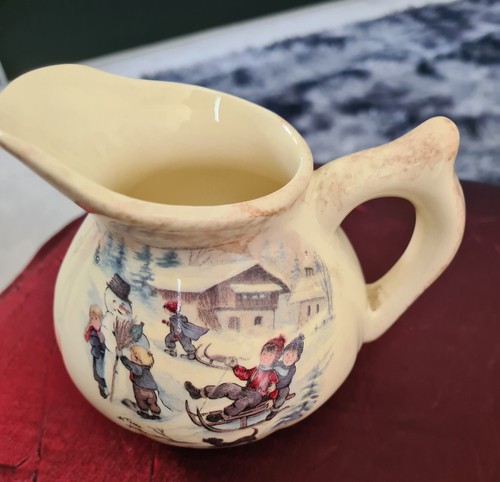 Vintage cream jug depicting - vintage,