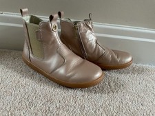 Girls Bobux Rose Gold Pink Ankle Boots.  EU29/UK 11. Very Good Used Condition