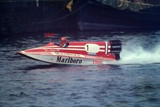 35mm PHOTO SLIDE - CEES VAN DER VELDEN Powerboat Racing