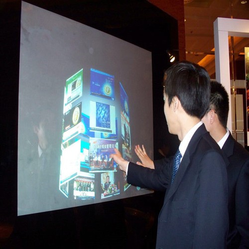Rear projection screen film - 3d,