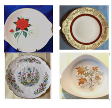 Vintage Cake Plates x 4. Royal
