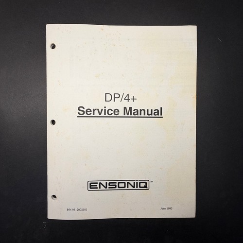 Vintage ensoniq service - ensoniq, dp/4+