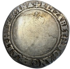 Tudor, Elizabeth I, Shilling, MM Cross Crosslet, Aylesbury Hoard  Lot 99