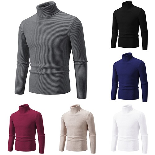 Mens casual turtleneck sweater - mens,