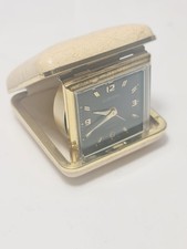Vintage Europa Folding Travel Wind Up Alarm Clock - Made in Germany - Damaged