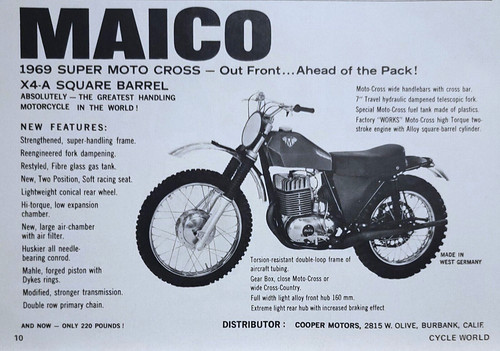 1969 maico x4a square - x4a, barrel