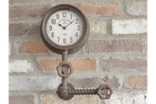 Pipe Clock - Industrial Style Single Arabic Dial Metal Wall Clock Funky Gift