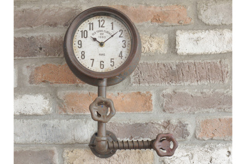 Pipe clock industrial - -, style
