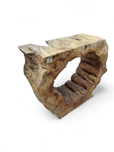 Solid wood console - wood, bodhi