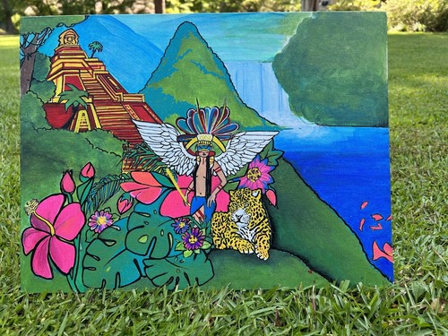 Azteca cultura canvas - cultura, painting