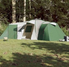 12 man family tent dome green