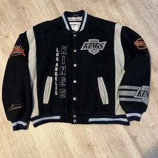 Campri LA Kings Wool Snap Button Varsity/Bomber Jacket - Size XL