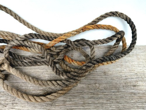 Vintage hessian jute rope - hessian,