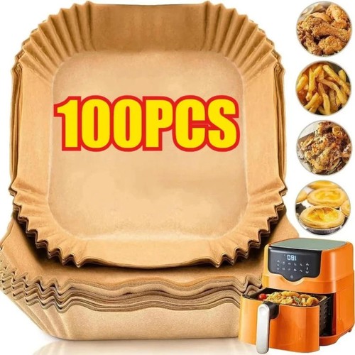 100pcs square air fryer - fryer, paper