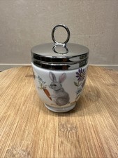 RARE!! Royal Worcester King Size Egg Coddler A Skippety Tale Easter Bunny 