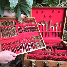 Vintage Thai Bronze Cutlery