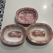 Lot (3) Antique Oval Vegetable
