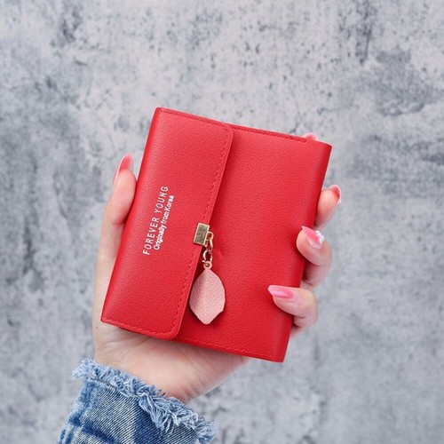 Leather women short wallet - pu,