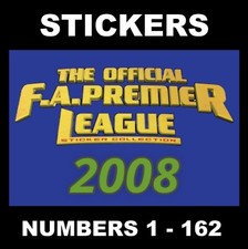 Merlin 2008 Premier League football stickers # 1 - 162