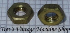2BA thin half lock nuts - brass - Qty 4-20 - free UK post