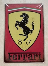 FERRARI SPORTS CAR METAL SIGN