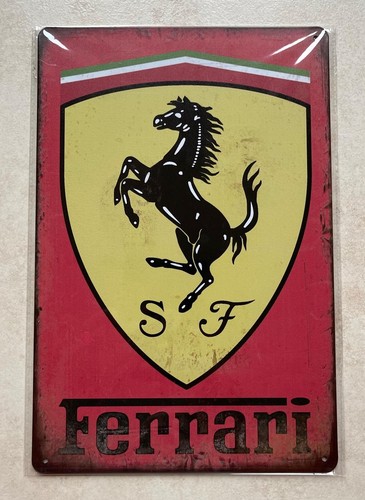 Ferrari sports car metal - sports, sign