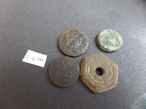 Four mediaeval coin - four,
