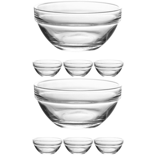 Pcs glass pudding bowls - 8,