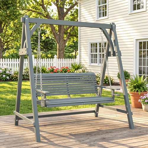 Seater wooden garden - 2,