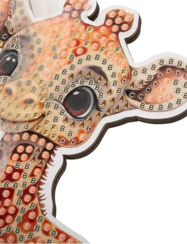 Giraffe crystal art wildlife - giraffe,