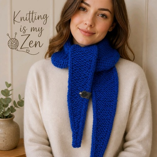 Handmade knitted sophie scarf - handmade,