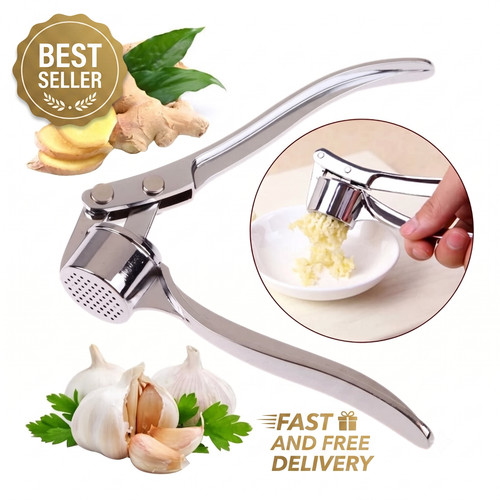 Garlic press crusher - press,