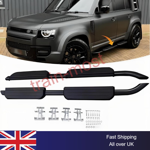 Running board side - running, black