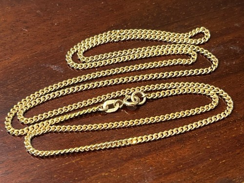 Italian 9ct gold solid - gold, curb