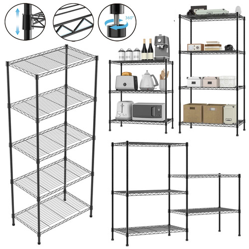 Wire shelving rack - 5/4, tier