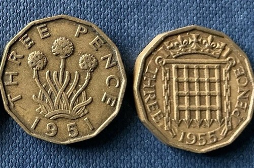 Threepenny pieces - threepenny,