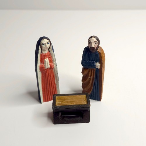 Hand carved wooden nativity - hand-carved,